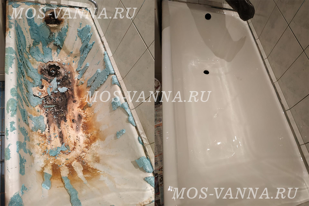 Реставрация ванны в Кашире